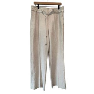 Alfani Womens Size 12 Linen Blend Pants Draw String